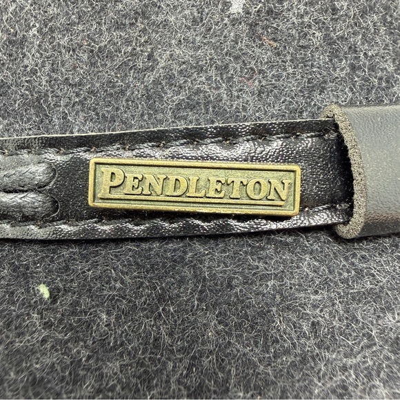 Pendleton Gray Teardrop Fedora 100% Wool Felt Hat Size M - Picture 5 of 8